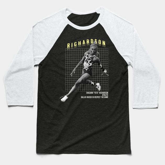 sha'carri richardson american runner fanmade Baseball T-Shirt by rsclvisual